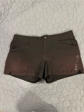 AFTCO Women's Black Shorts with Subtle Brown Tint